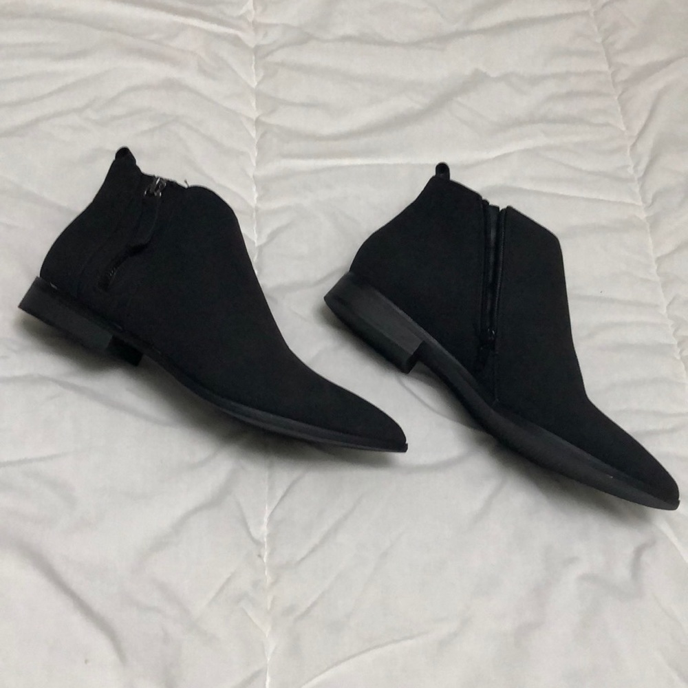 Faux Zip Up Ankle Boot